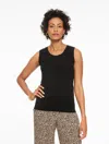 Talbots Plus Petite - Charming Shell Sweater - Black - 1x