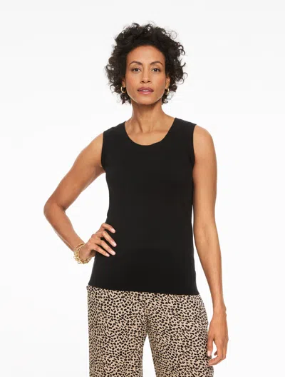 Talbots Plus Petite - Charming Shell Sweater - Black - 1x