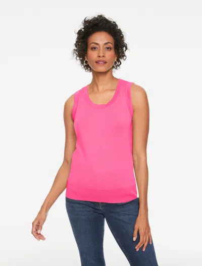 Talbots Plus Petite - Charming Shell Sweater - Bright Pink - 3x