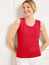 Talbots Plus Petite - Charming Shell Sweater - Red - 3x