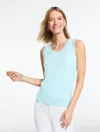 Talbots Plus Petite - Charming Shell Sweater - Sea Salt Blue - 2x