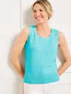 Talbots Plus Petite - Charming Shell Sweater - Vivid Turquoise - 3x