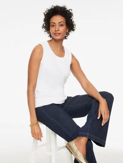 Talbots Plus Petite - Charming Shell Sweater - White - 3x