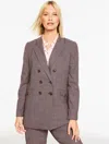Talbots Plus Petite - City Twill Blazer - Aubergine - 14  In Purple