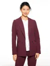 Talbots Plus Petite - City Twill Blazer - Rich Burgundy - 18