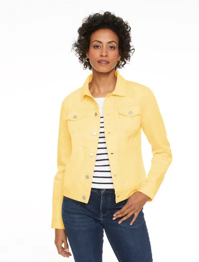 Talbots Plus Petite - Classic Jean Jacket - Daisy - 2x  In Yellow