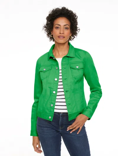 Talbots Plus Petite - Classic Jean Jacket - Hillside Green - 3x