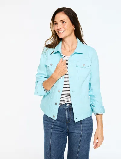 Talbots Plus Petite - Classic Jean Jacket - Sea Salt Blue - 1x