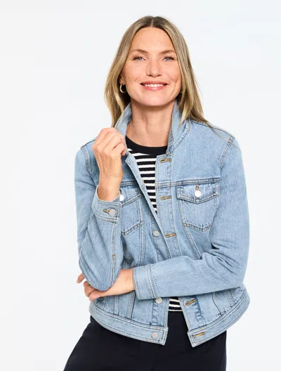 Talbots Plus Petite - Classic Jean Jacket - Sky Wash - X  In Blue
