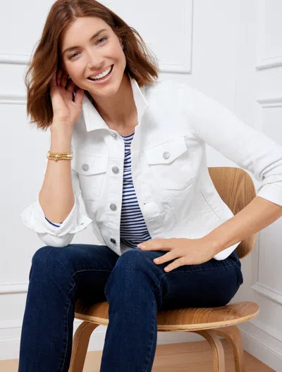 Talbots Classic Jean Jacket - Solids - White - 1x