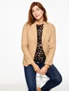 Talbots Plus Petite - Classic Shetland Blazer - Toasted Coconut - 22  In Brown