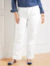 Talbots Plus Petite - Classic Trouser Jeans - White - 22  In White