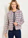 Talbots Plus Petite - Collarless Tweed Jacket - Ivory - 22  In Ivory