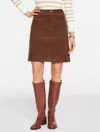 Talbots Plus Petite - Corduroy A-line Skirt - Dark Walnut - 22  In Brown