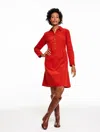 Talbots Plus Petite - Corduroy Shirtdress - Red Currant - 20 - 100% Cotton  In Red