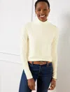 Talbots Cotton Turtleneck Top - Ivory - X