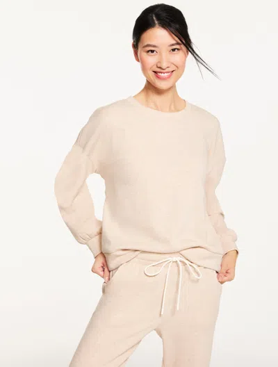 Talbots Plus Petite - Cozy Cloud Crewneck Sweater Pullover - Sesame Heather - 2x  In Neutral