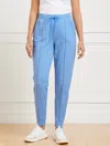 Talbots Plus Petite - Cozy Crush Jogger Pants - Lakeside Blue Heather - 2x