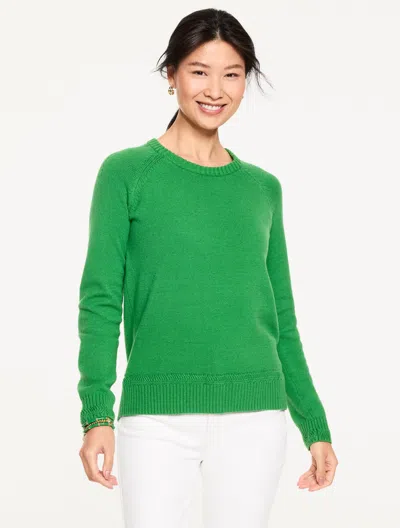 Talbots Plus Petite - Crewneck Raglan Sweater - Hillside Green - 3x