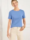 Talbots Plus Petite - Crewneck T-shirt - Blue Wave - 2x  In Blue Wave