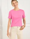 Talbots Plus Petite - Crewneck T-shirt - Poppy Pink - 2x
