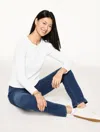 Talbots Plus Petite - Crewneck T-shirt - White - 1x