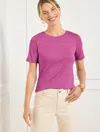 Talbots Plus Petite - Crewneck T-shirt - Wild Aster - 3x