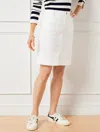 Talbots Denim A-line Skirt - White - 22  In White