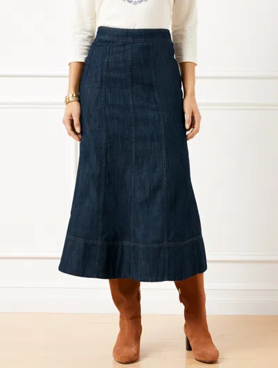 Talbots Misses - Denim Fit & Flare Skirt - Harbor Wash - 4