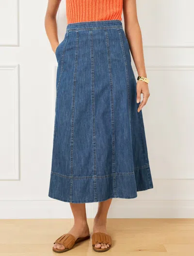 Talbots Plus Petite - Denim Fit & Flare Skirt - La Jolla Wash - 20 - 100% Cotton