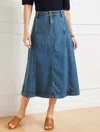 Talbots Plus Petite - Denim Fit & Flare Skirt - Solana Wash - 22