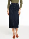 Talbots Plus Petite - Denim Midi Skirt - Manor Wash - 14