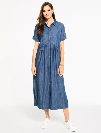 Talbots Plus Petite - Denim Shirtdress - Marin Wash - 2x  In Blue