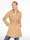Talbots Plus Petite - Drapey Trench Coat - Toasted Coconut - 2x  In Brown