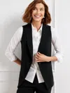 Talbots Easy Travel Sleeveless Blazer - Black - 18