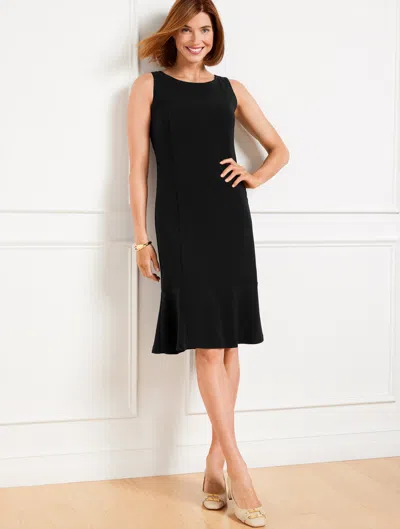 Talbots Plus Petite - Easy Travel Peplum Dress - Black - 20