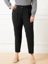 Talbots Easy Travel Tapered Ankle Pants - Black - 16  In Black