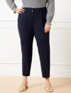 Talbots Easy Travel Tapered Ankle Pants - Blue - 22