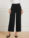 Talbots Plus Petite - Easy Travel Wide Leg Ankle Pants - Black - 20  In Black