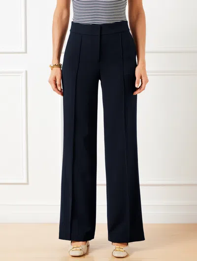 Talbots Petite - Easy Travel Wide Leg Pants - Blue - 16