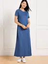 Talbots Plus Petite - Effortless Ultraknit Short Sleeve Maxi Dress - Navy Blue Dusk - 3x  In Navy Blue Dusk
