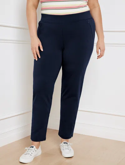 Talbots Everyday Stretch Straight Leg Pants - Blue - 2x
