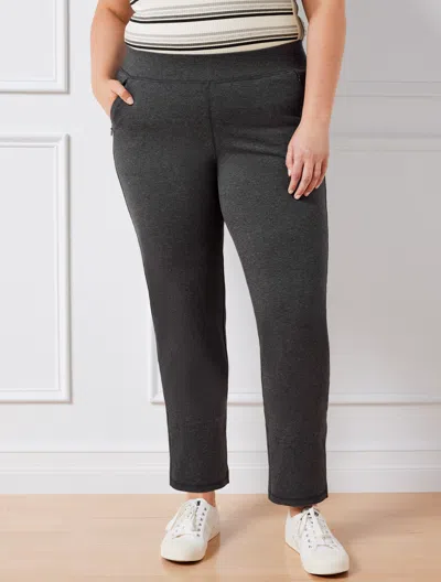 Talbots Everyday Stretch Straight Leg Pants - Marcasite Heather - X