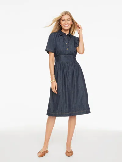 Talbots Plus Petite - Fit & Flare Denim Dress - Castine Wash - 20 - 100% Cotton