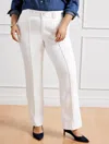 Talbots Pintuck Flare Leg Jeans - Solid - White - 18  In White