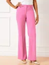Talbots Plus Petite - Flare Leg Twill Pants - Soft Pink - 16  In Soft Pink