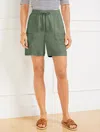 Talbots Plus Petite - Flowy Pull-on Shorts - Spring Moss - 2x  In Spring Moss