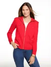 Talbots Plus Petite - Full-zip Cardigan Sweater - Bright Apple - 2x  In Red
