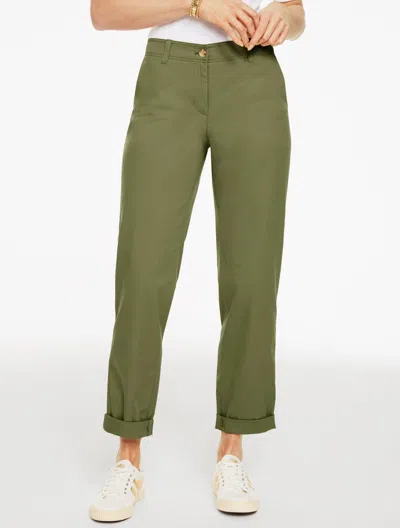 Talbots Plus Petite - Heritage Twill Everyday Chinos Pants - Olive Leaf - 22  In Green