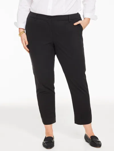 Talbots Plus Petite - Heritage Twill Perfect Crops Pants - Black - 22